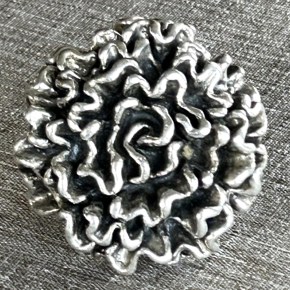 Thai Sterling Silver Organic Coral Reef Statement Ring 18.5g 925 - Picture 6 of 10